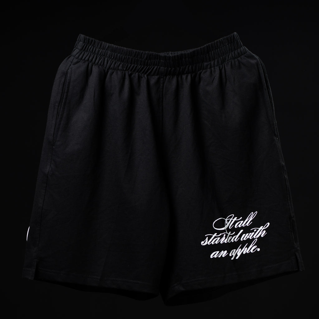 BASIC SLOGAN SHORTS