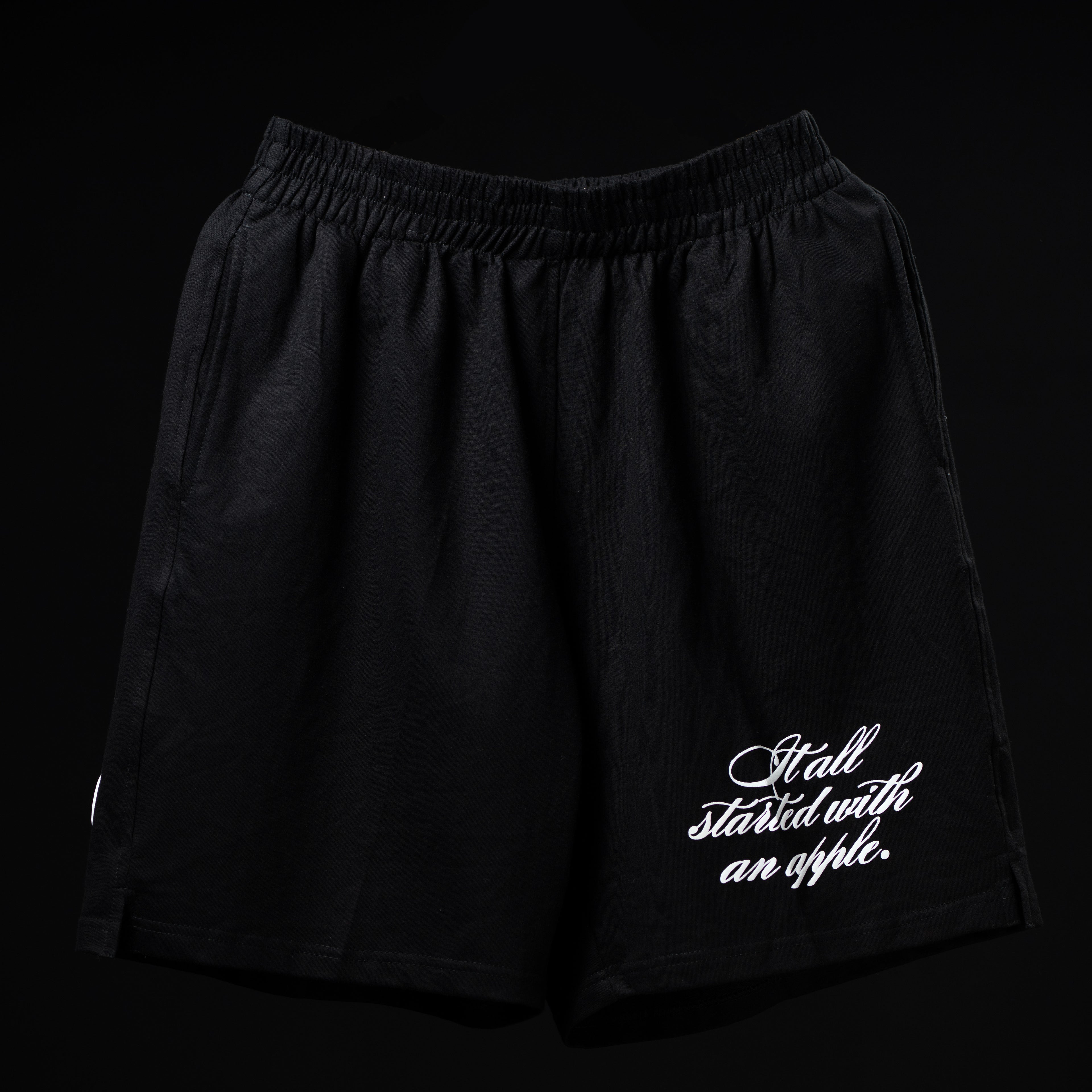 BASIC SLOGAN SHORTS