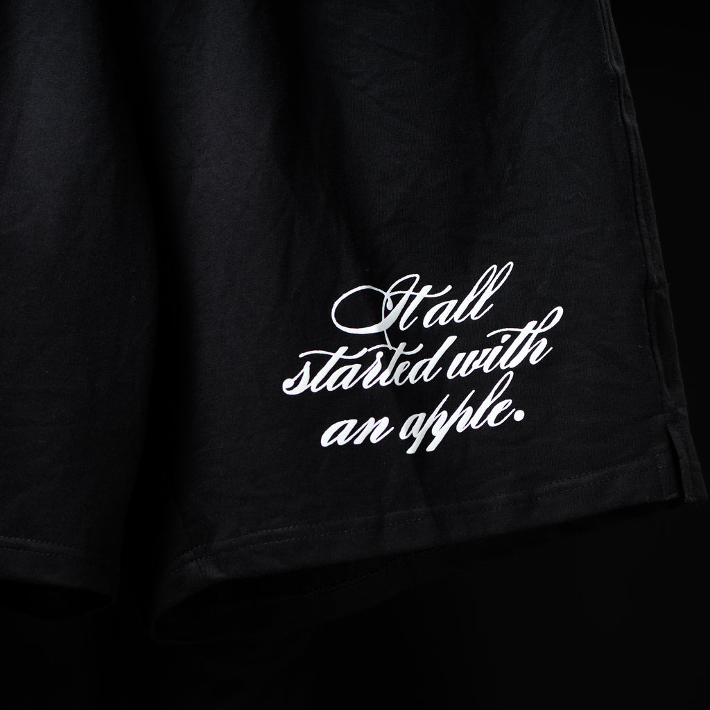 BASIC SLOGAN SHORTS